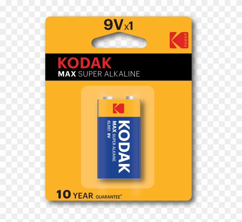 Kodak Max 9v Batteries Alkaline - Graphics Clipart #5674382