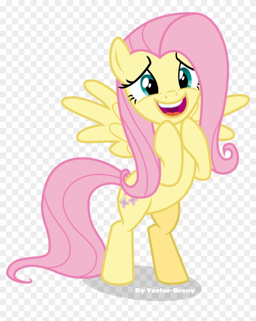 Svg Royalty Free Vector Meme Physics Mlp Fluttershy Excited Clipart 5674435 Pikpng