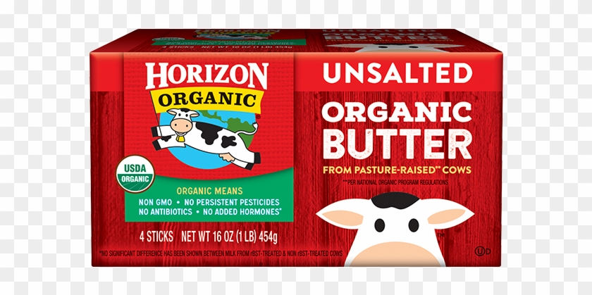 Unsalted Butter - Horizon Organic Milk Clipart #5674546