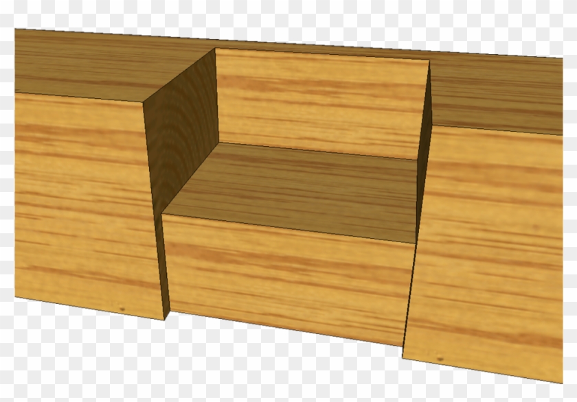 Halving Pocket For Tie Beam T1 - Lumber Clipart