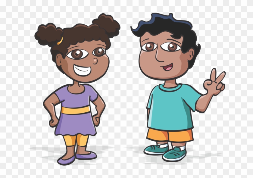 Fights Clip Children - Cartoon - Png Download