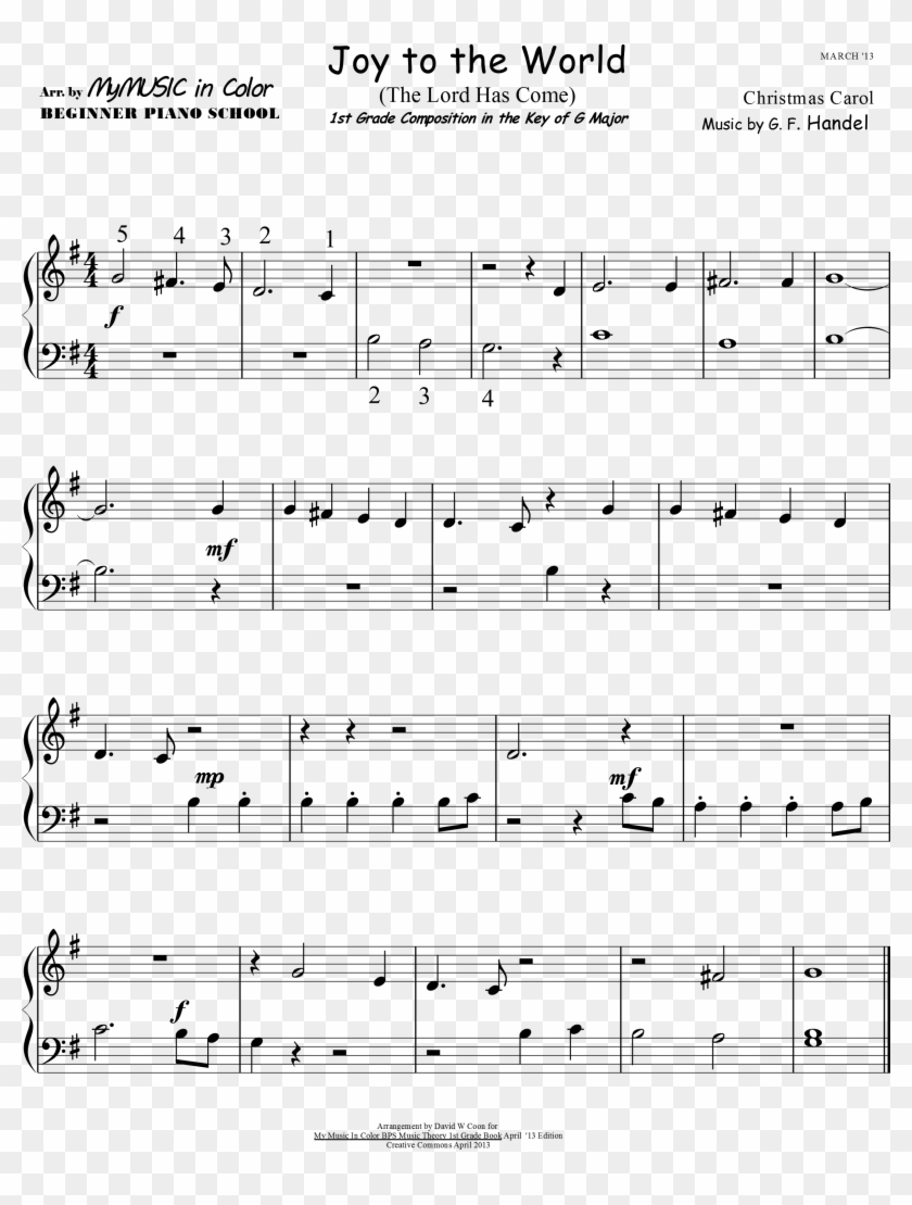 Joy To The World, The Lord Is Come Let Earth Receive - Bleak Midwinter Sheet Music Piano Clipart