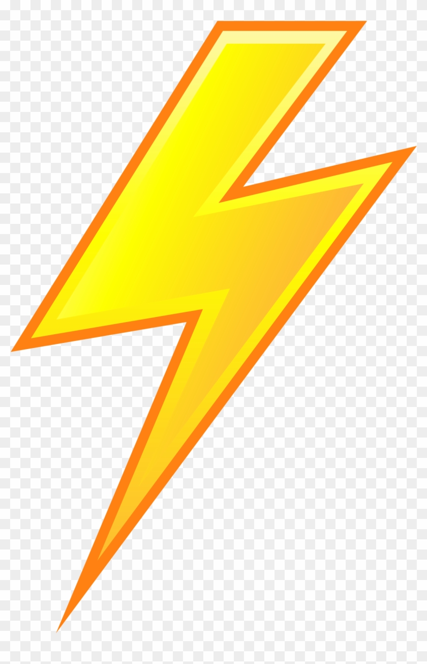 Electricity Clipart Lightning Strike - Orange - Png Download #5675657