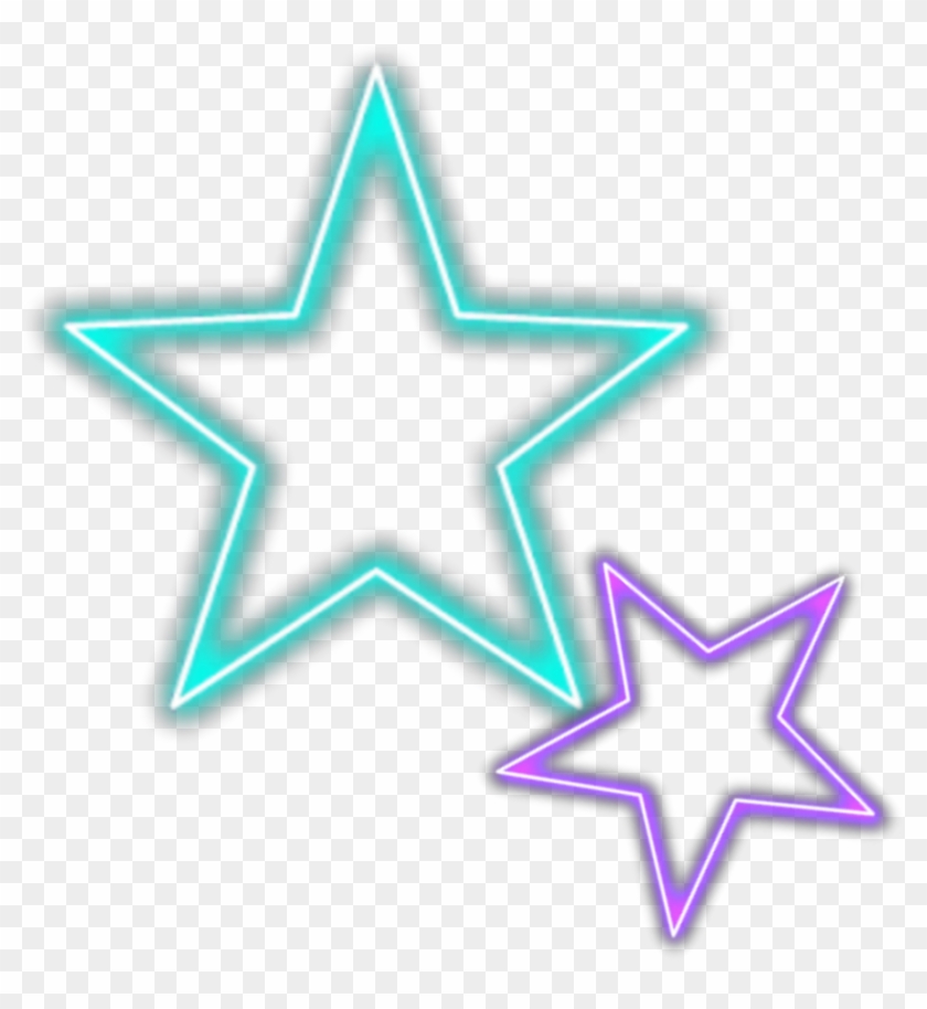 #mq #blue #purple #stars #star #neon - Islamic Icon White Png Clipart