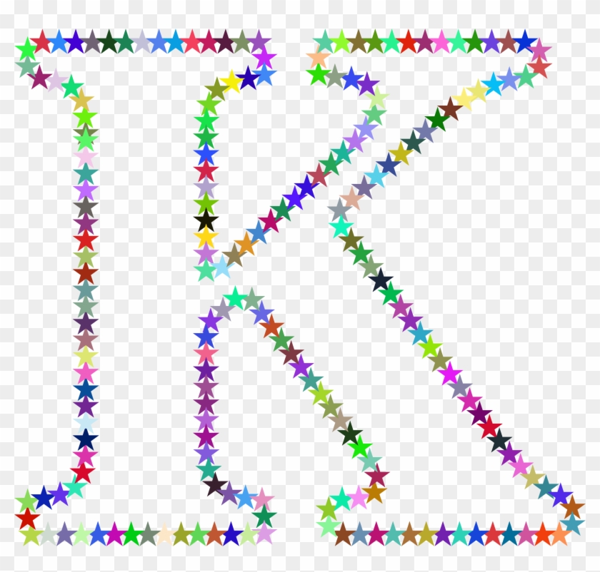 This Free Icons Png Design Of K Stars - Letter K With Stars Clipart