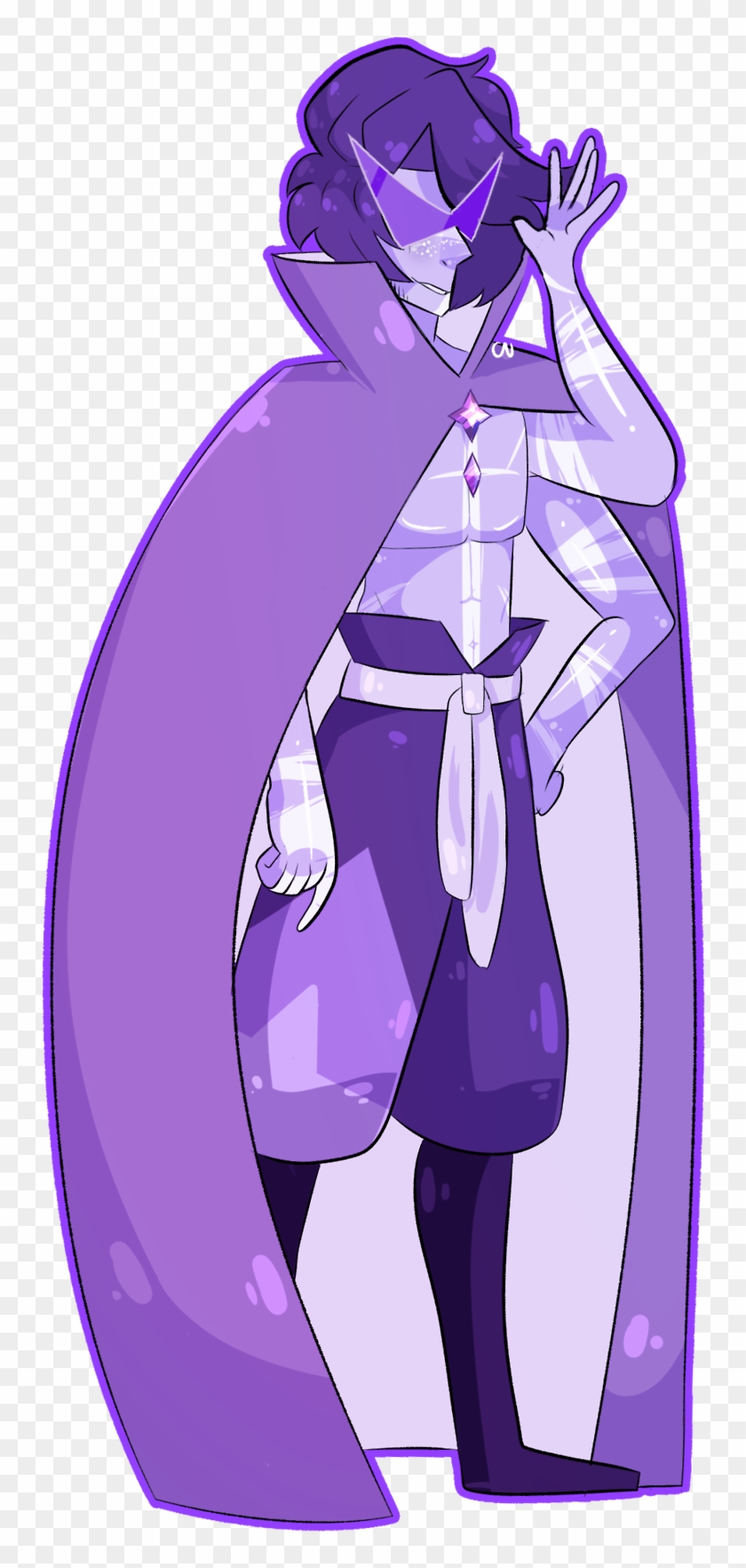 The Fusion Of My Purple Star Moonstone And @gemcrust's - Kamina's Gemsona Clipart #5677132