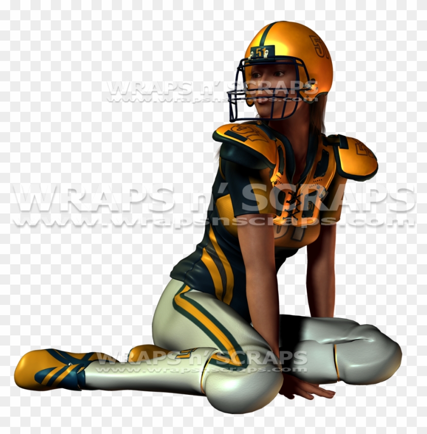 Ca Woman - Kick American Football Clipart