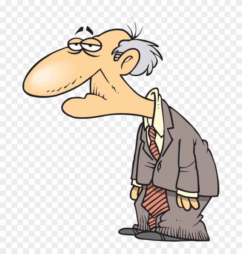 Homes Are Alot Like People - Old Tired Man Cartoon Clipart