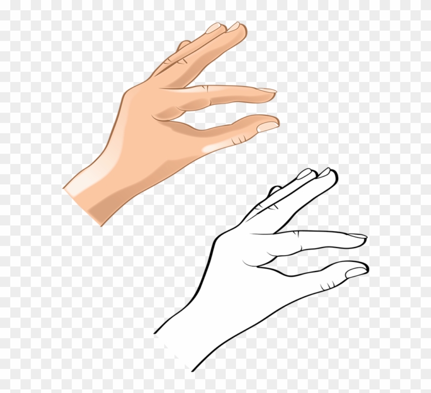 Hands 9 Vector - Model Gerakan Tangan Clipart
