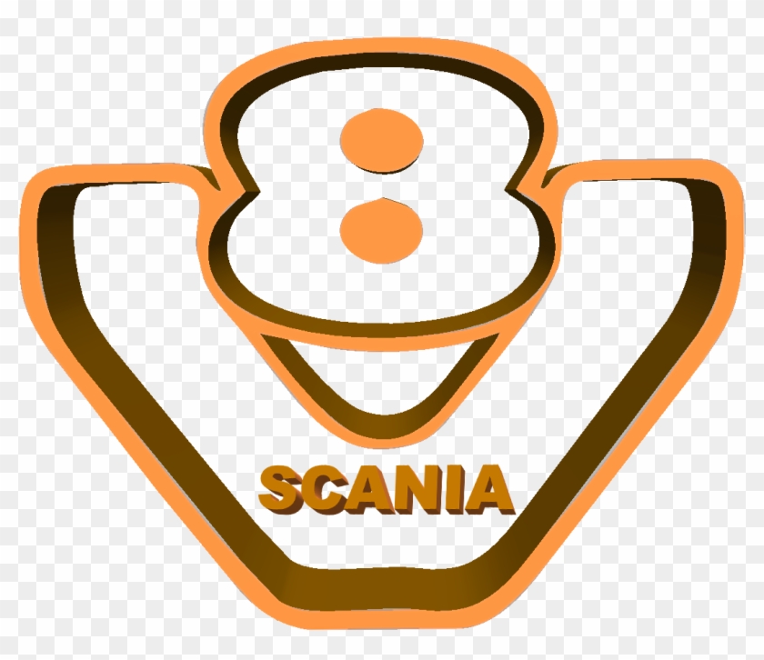 Scania V8 Logo - Scania V8 Logo Png Clipart