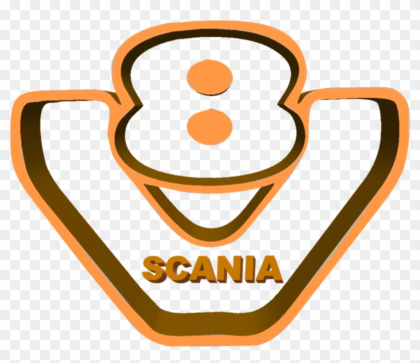 Scania V8 Logo - Scania V8 Logo Png Clipart #5678570