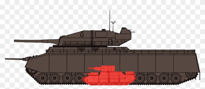 Wars Clipart Tank Shooting - Ratte Tank Size Comparison - Png Download #5678841