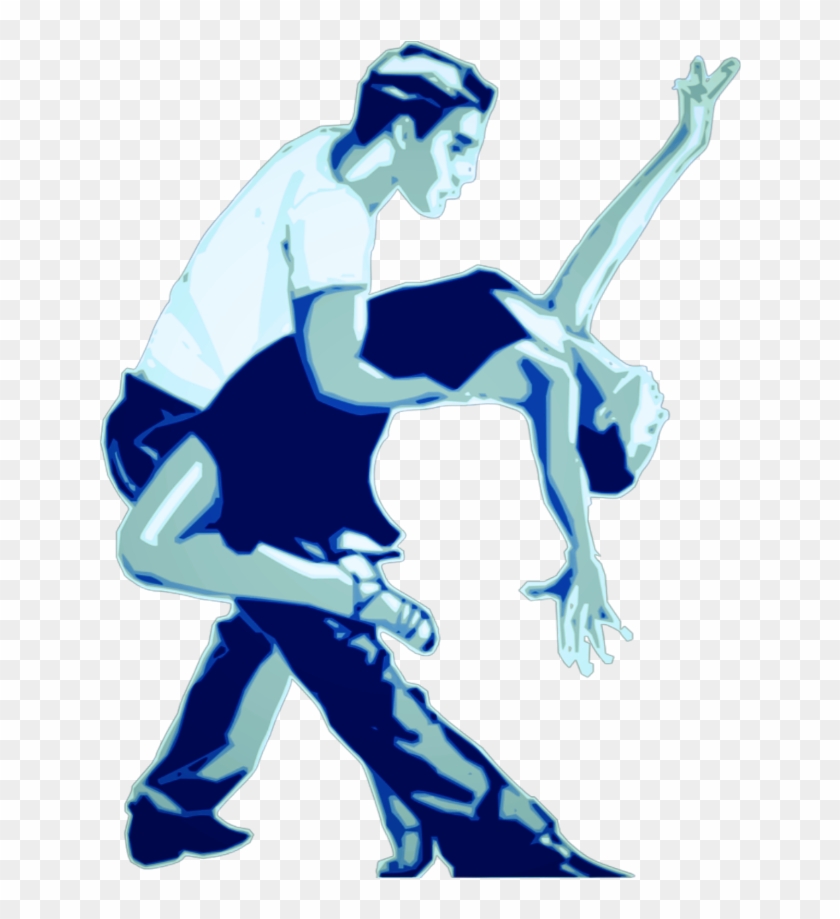 #dancing #man #woman #girl #blue #dress #dance - Salsa Dance Clipart - Png Download #5678927