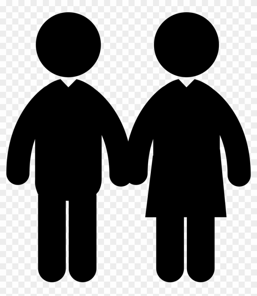 Homosexual Couple Of Two Men Comments - Male Female Silhouette Clipart #5679089