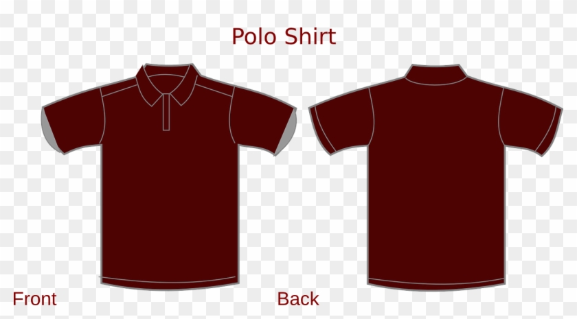 Polo Shirt Blue Plain Clipart