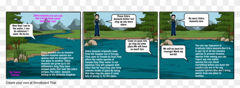 Zebra Mussels - Cartoon Clipart