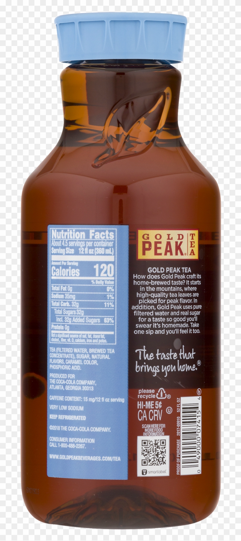 Transparent Tea Gold Peak - Glass Bottle Clipart #5681818