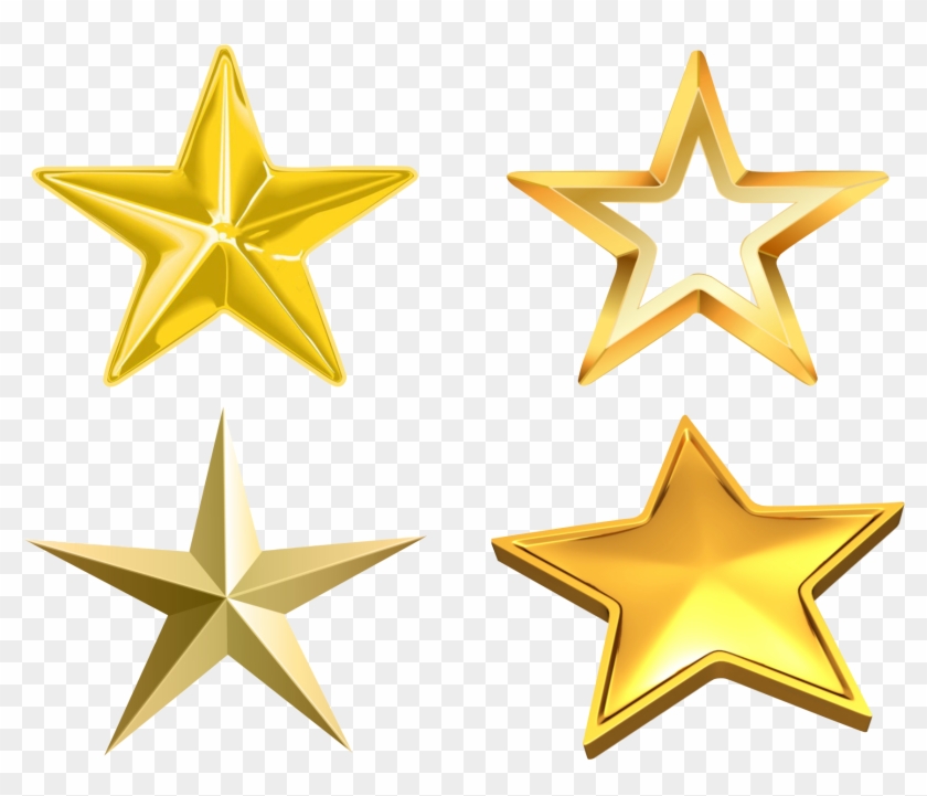 Bronze Silver Gold Platinum Stars Clipart