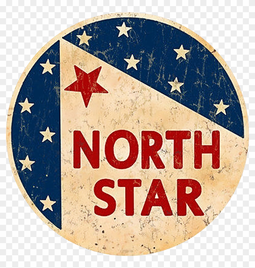 Vintage North Star Gasoline Sign - North Star Gasoline Logo Clipart