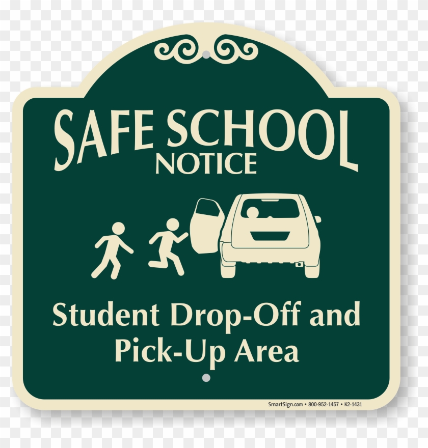 Student Drop Off And Pick Up Signs Clipart