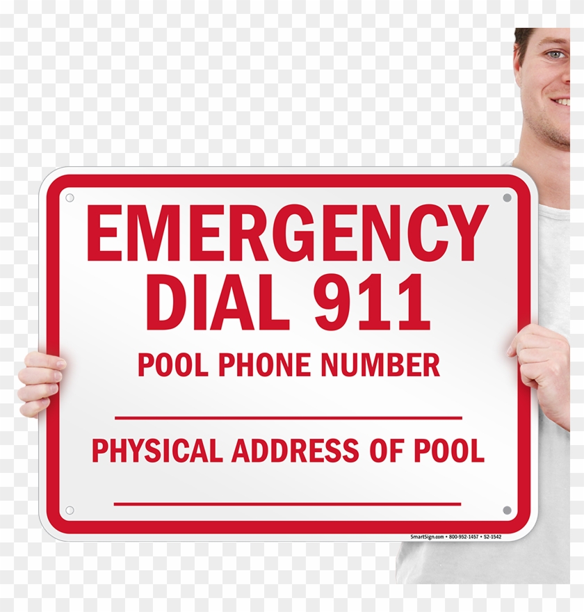 North Carolina Emergency Dial 911 Sign - Sign Clipart #5683092