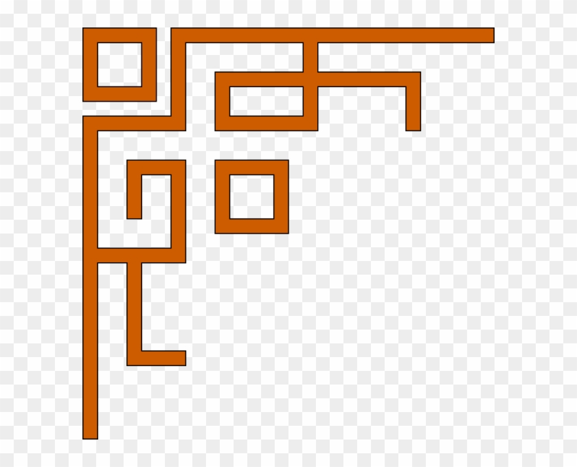 Top Left Corner Clip Art - Chinese Border Clip Art - Png Download