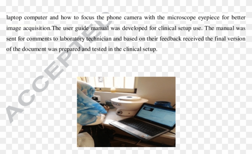 A Laboratory Technician Using The System - Output Device Clipart #5683796