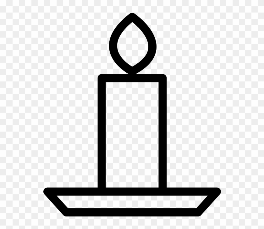 Candle Line Icon Png Transparent Icon - Icon Clipart #5683887