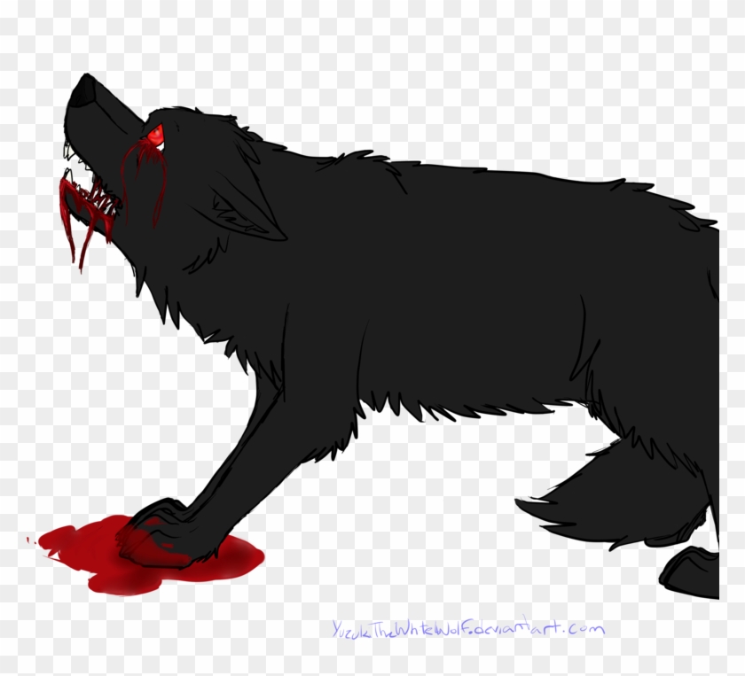 Bloody Wolf By - Drawing Clipart #5684410