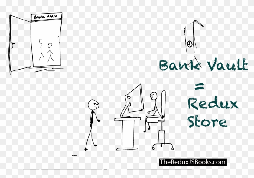 The Bank Vault Can Be Likened To The Redux Store - Teacher Clipart #5684673
