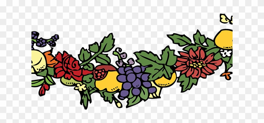 Easter Flower Clipart Garland - Flower Festoon - Png Download #5684768