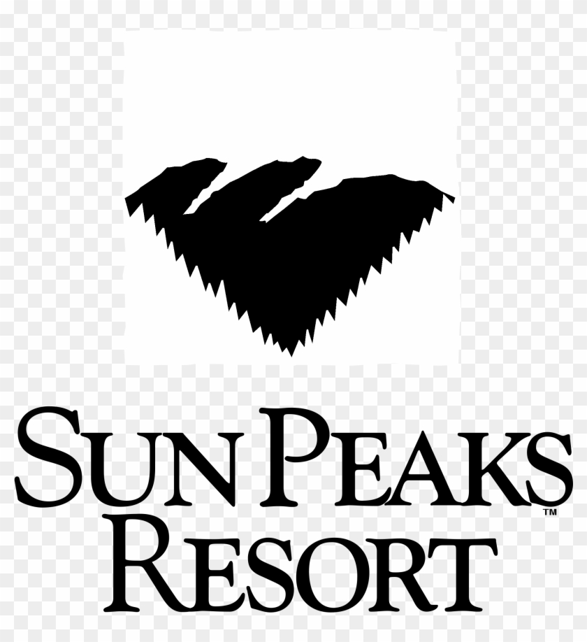 Sun Peaks Resort Logo Black And White - Sun Peaks Resort Clipart #5685800