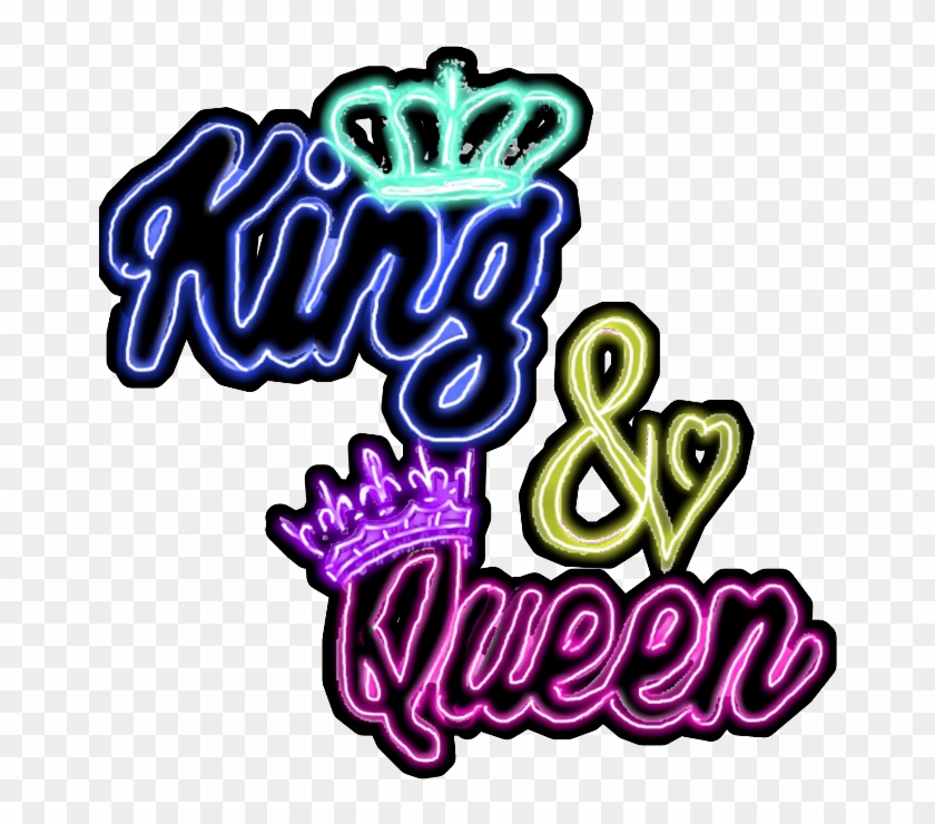 Neon King Queen Clown King Y Queen Stickers Clipart 5685851 Pikpng