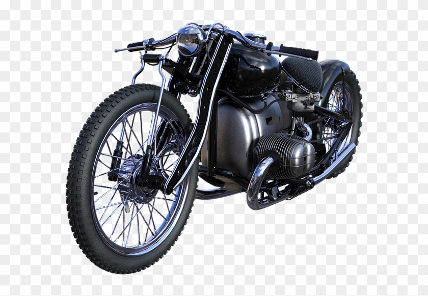 Motorcycle Black Harley Freedom Vehicle Motorbike - Motorcycle Clipart #5686025