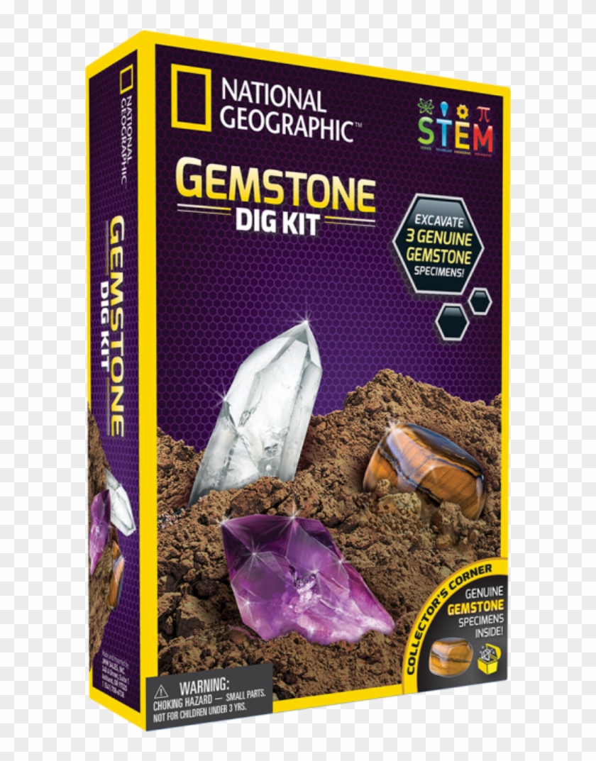 National Geographic Gemstone Dig Kit - National Geographic Dino Fossil Dig Kit Clipart #5686864