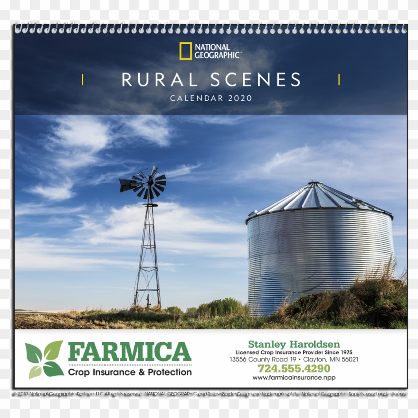 Picture Of National Geographic Rural Scenes Wall Calendar - Poster Clipart