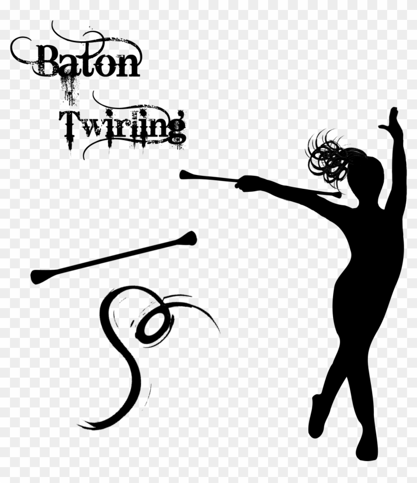 Cheerleading Sayings Cliparts - Baton Twirling Clip Art - Png Download #5687215