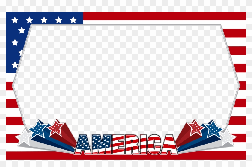 View Full Size - 4th Of July Frame Png Clipart #5687323