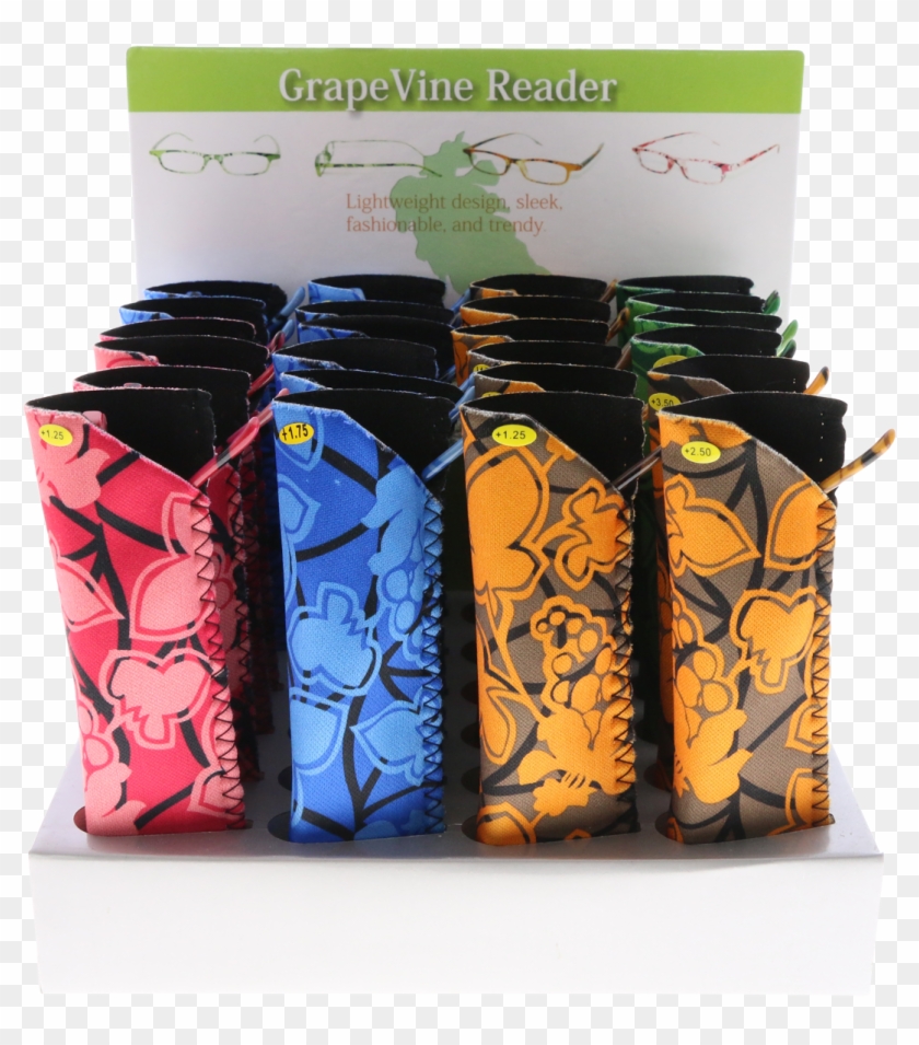 Grape Vine Reading Glasses With Carry Case Gvr24 - Water Bottle Clipart #5687417