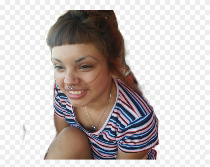 #meme #negra #dientesdecaballo #septum #lol - Girl Clipart