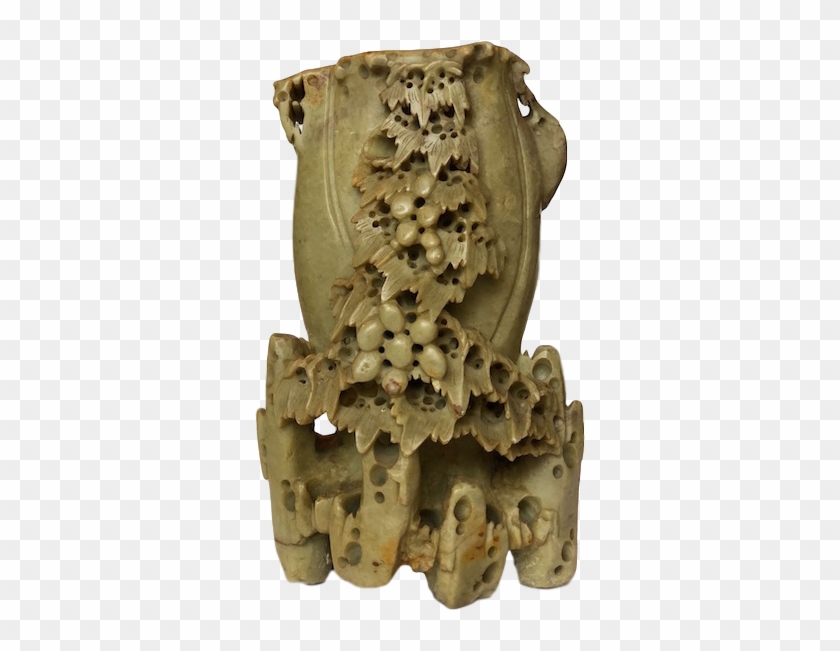 Grape Vine Brush Pot - Statue Clipart