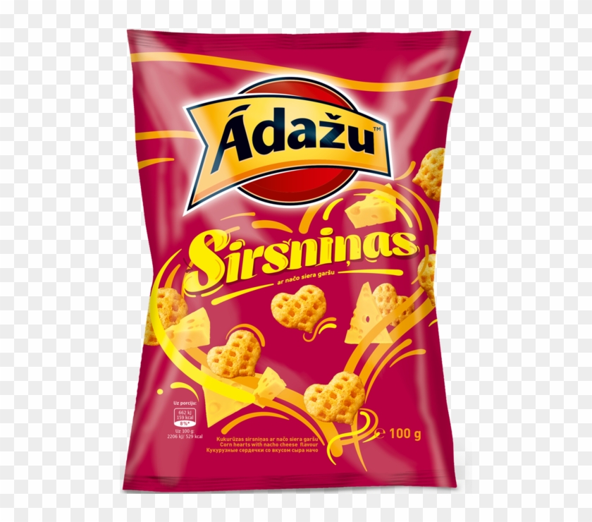 Corn Hearts With Nacho Cheese Flavour - Ādažu Čipsi Sirsniņas Clipart