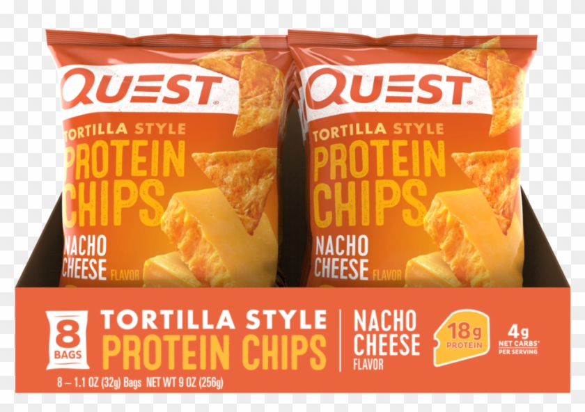 Nacho Cheese Tortilla Style Protein Chips - Snack Clipart