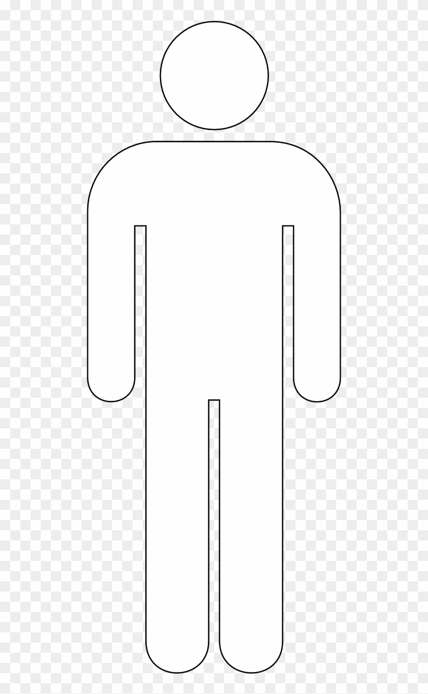 Man Pictogram Male Restroom Png Image - Person Icon White Png Clipart
