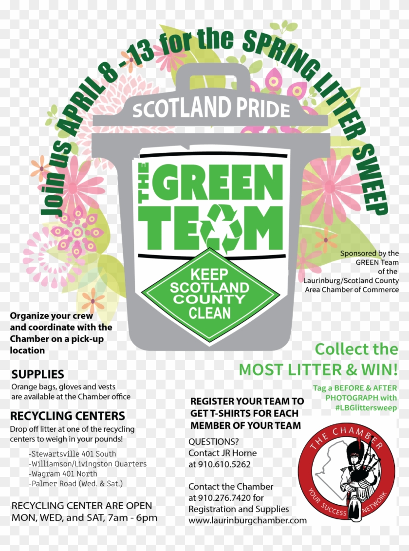 2019 Spring Litter Sweep W1232 - Graphic Design Clipart