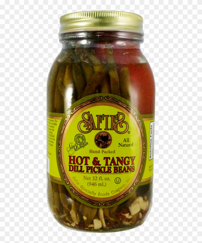 Hot & Tangy Dill Pickled Beans - Okra Clipart #5688730