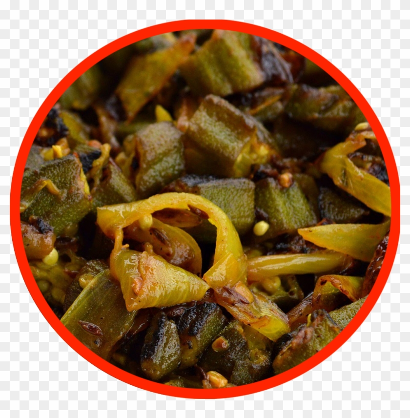 Okra-masala - Punjabi Okra Clipart