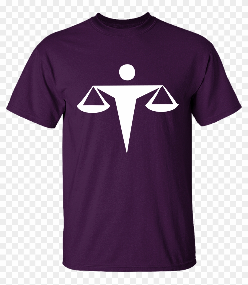 Download Alma Mater Round Neck Purple Law Balance Scale Unisex Claptrap Shirt Clipart 5689372 Pikpng