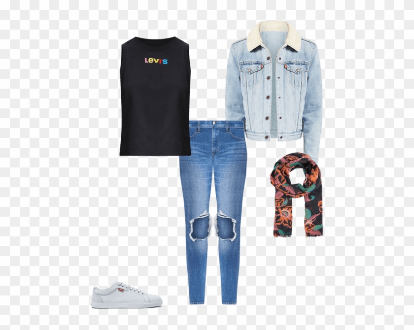 Original Sherpa Trucker Jacket - Denim Clipart