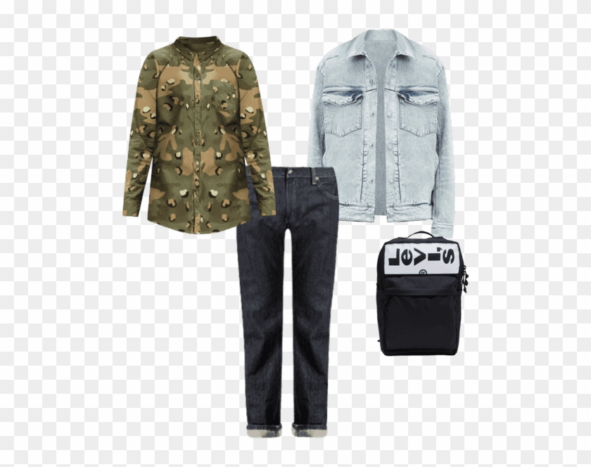 Levi's® Engineered™ Jeans Trucker Jacket - Military Uniform Clipart